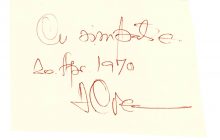 autograf DAN COE_1970